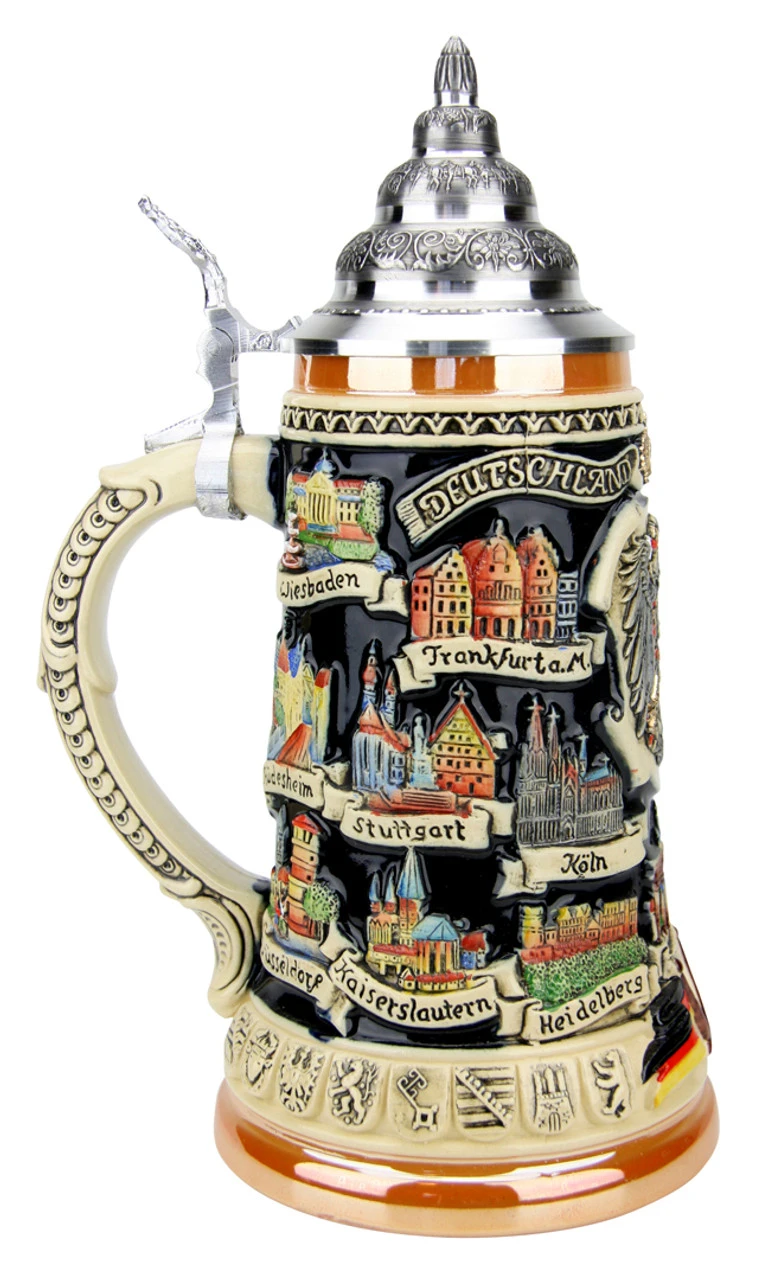German Traveler Beer Stein German Traveler Beer Stein -German Wine Glass Shop German Traveler Beer Stein K609 LS SM 24581.1490044766
