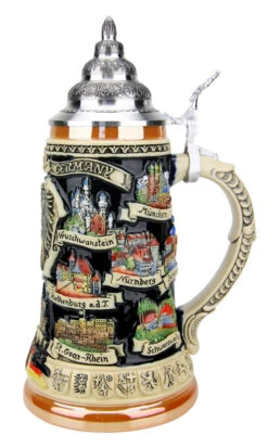 German Traveler Beer Stein 4 German Traveler Beer Stein -German Wine Glass Shop German Traveler Beer Stein K609 RS SM 45688.1490044766