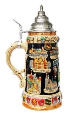 Germany Commemorative Stein -German Wine Glass Shop Germany Commemorative Stein K309D LS SM 81009.1398609034