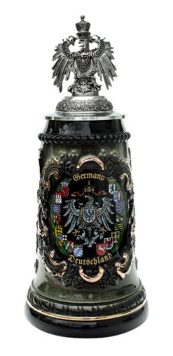 Deutschland Beer Stein With Eagle Lid