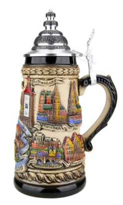 Germany Panorama Beer Stein Rustic 4 Germany Panorama Beer Stein Rustic -German Wine Glass Shop Germany Panorama Beer Stein ZB1746906 RS SM 06475.1527119230