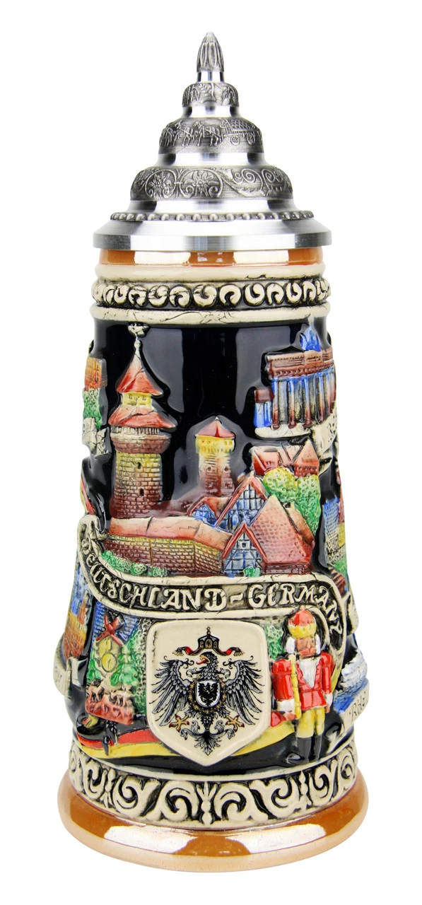 Germany Travel Destinations Beer Stein Germany Travel Destinations Beer Stein -German Wine Glass Shop Germany Travel Destinations Beer Stein K307D FNT SM 56802.1489706577