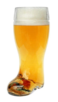 Glass Beer Boot 1 Liter -German Wine Glass Shop Glass Beer Boot 1 Liter BK79PL Angle SM 50670.1424813930