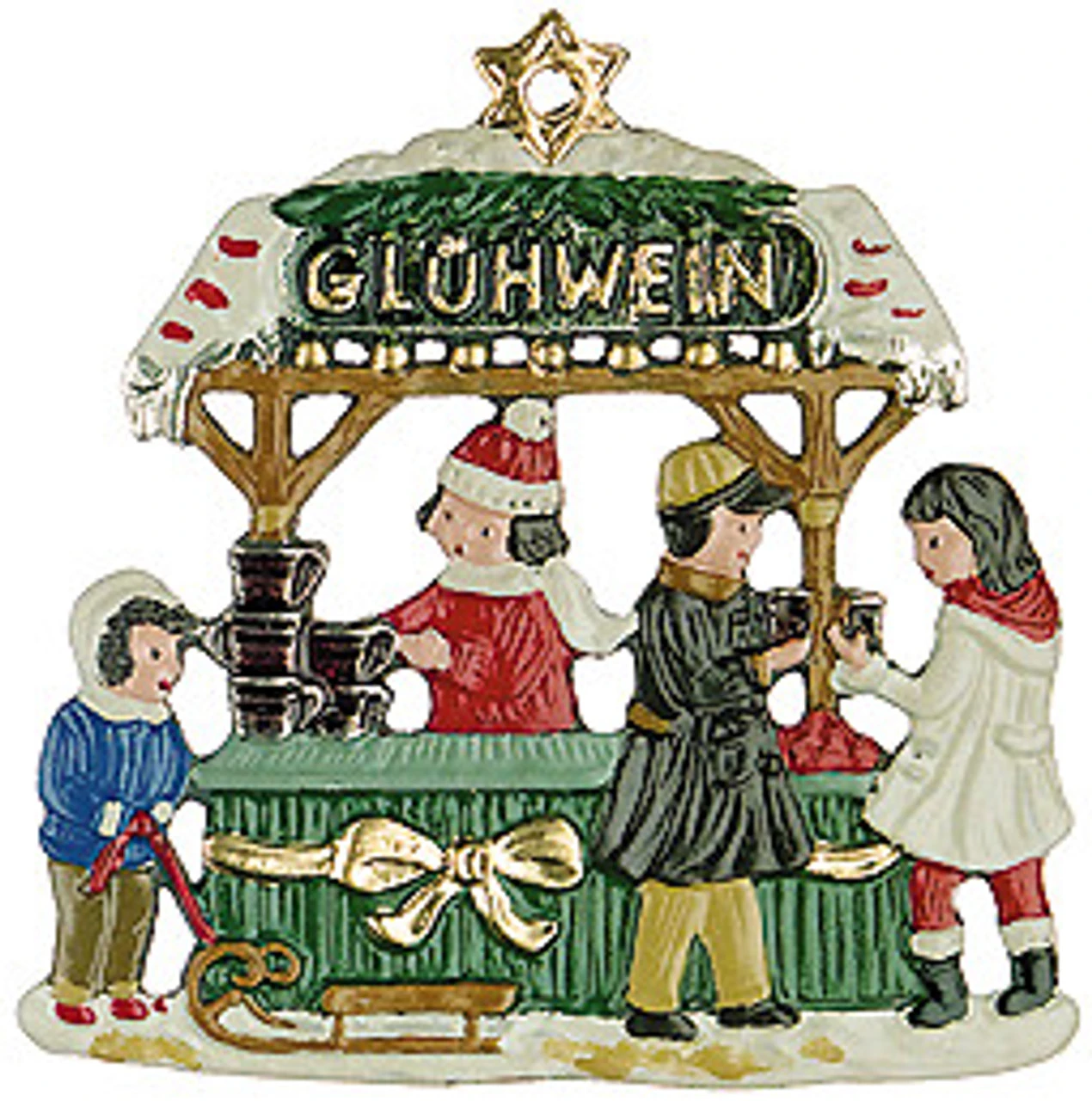 Gluehwein Stand German Pewter Christmas Ornament Gluehwein Stand German Pewter Christmas Ornament -German Wine Glass Shop Gluehwein Stand German Pewter Christmas Tree Ornament PP1305541C 89607.1510173007