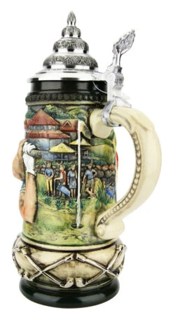 Golfer German Beer Stein -German Wine Glass Shop Golfer German Beer Stein K393RZGO BackA2 SM 13031.1653414495