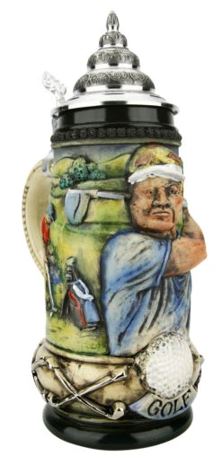 Golfer German Beer Stein -German Wine Glass Shop Golfer German Beer Stein K393RZGO LA SM 37982.1653414050