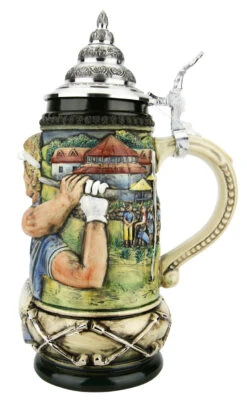 Golfer German Beer Stein -German Wine Glass Shop Golfer German Beer Stein K393RZGO RS SM 25910.1653414492
