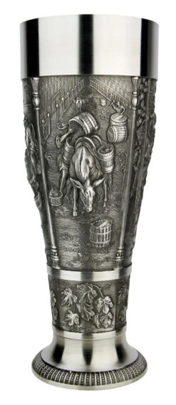 Grape Harvest Pewter Wheat Beer Tulip -German Wine Glass Shop Grape Harvest Pewter Wheat Beer Tulip AS60059 3 SM 70165.1611519527