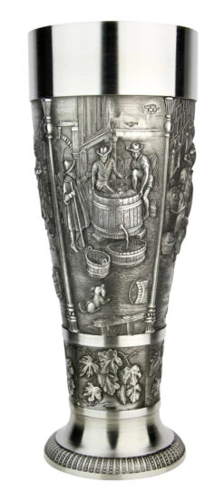 Grape Harvest Pewter Wheat Beer Tulip -German Wine Glass Shop Grape Harvest Pewter Wheat Beer Tulip AS60059 5 SM 05062.1611519666