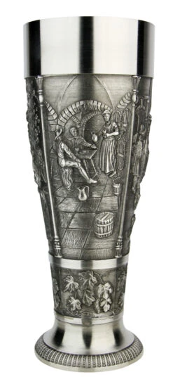 Grape Harvest Pewter Wheat Beer Tulip -German Wine Glass Shop Grape Harvest Pewter Wheat Beer Tulip AS60059 7 SM 41819.1611519778