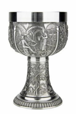 Grape Harvest Pewter Wine Chalice -German Wine Glass Shop Grape Harvest Pewter Wine Chalice AS60019 Side1 SM 54763.1511126267