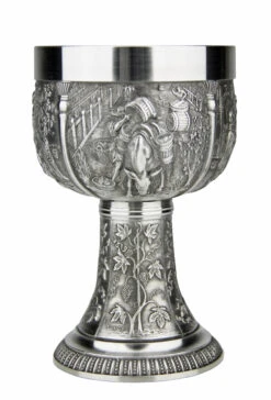 Grape Harvest Pewter Wine Chalice -German Wine Glass Shop Grape Harvest Pewter Wine Chalice AS60019 Side3 SM 75755.1511126266