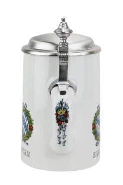 Zimmermann Munich Child Porcelain Beer Stein | Greetings From Munich -German Wine Glass Shop Gruss aus Munchen Munich Child Porcelain Beer Stein Z173 Back SM 43782.1461686350