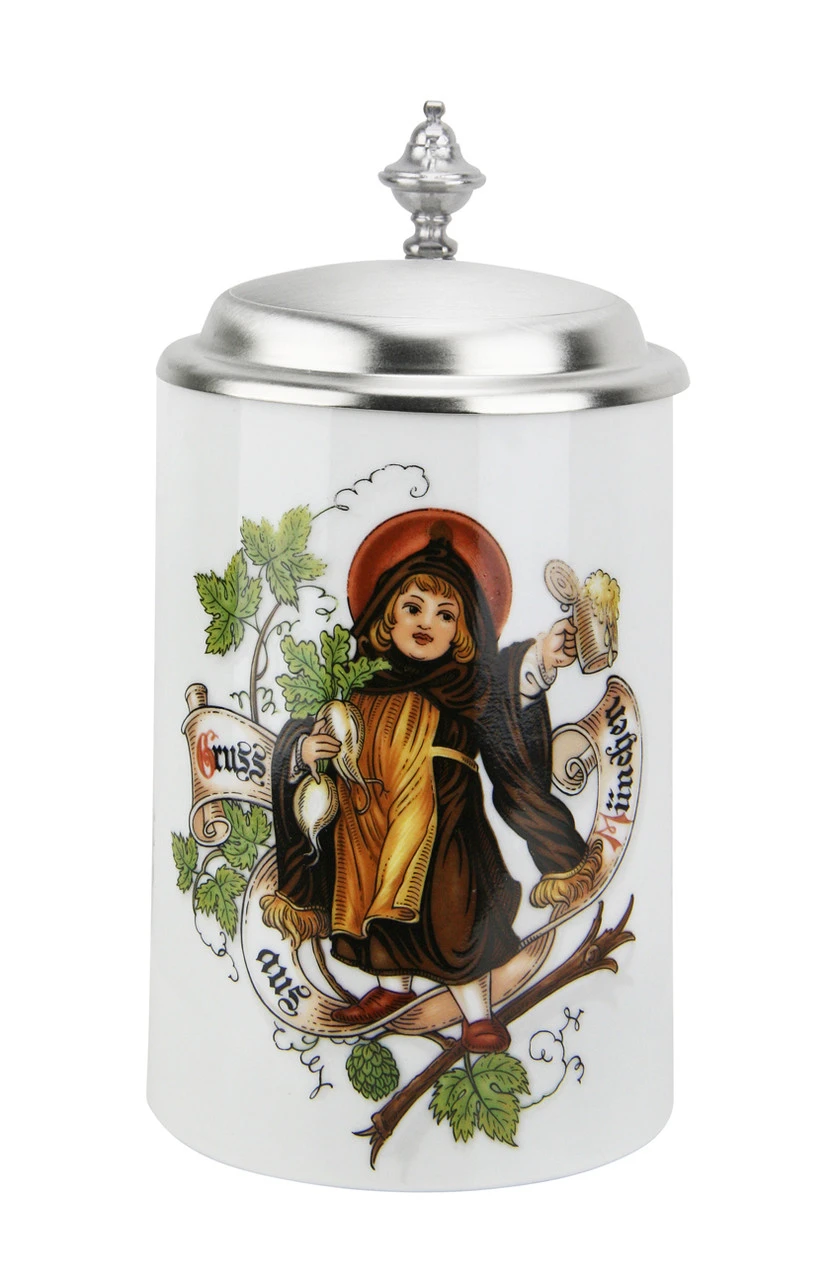 Zimmermann Munich Child Porcelain Beer Stein | Greetings From Munich -German Wine Glass Shop Gruss aus Munchen Munich Child Porcelain Beer Stein Z173 FNT SM 74037.1461686354