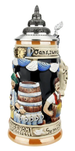 Gruss Von Oktoberfest Prosit Beer Stein -German Wine Glass Shop Gruss von Oktoberfest Prosit Beer Stein K009BL RA SM 98697.1618339149