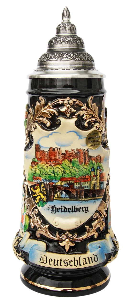 Heidelberg Beer Stein Heidelberg Beer Stein -German Wine Glass Shop Heidelberg Beer Stein K741SH FNT SM 02794.1537286326