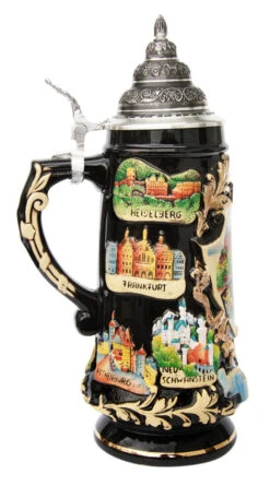 Heidelberg Beer Stein 2 Heidelberg Beer Stein -German Wine Glass Shop Heidelberg Beer Stein K741SH LS SM 04918.1537286395
