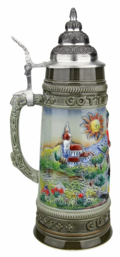 Hiker Beer Stein | 1 Liter -German Wine Glass Shop Hiker Beer Stein 1 Liter K3016SG LS SM 97560.1527121172