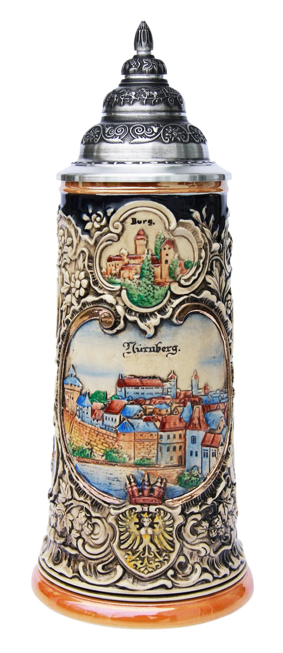 Historical Nuernberg Beer Stein Historical Nuernberg Beer Stein -German Wine Glass Shop Historical Nuernberg Beer Stein K303RHN FNT SM 80077.1398609291
