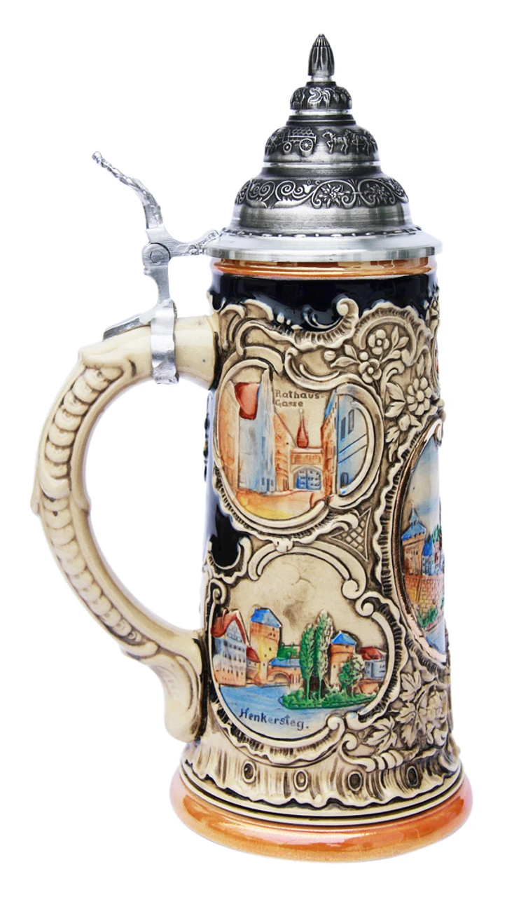 Historical Nuernberg Beer Stein Historical Nuernberg Beer Stein -German Wine Glass Shop Historical Nuernberg Beer Stein K303RHN LS SM 20568.1398609290
