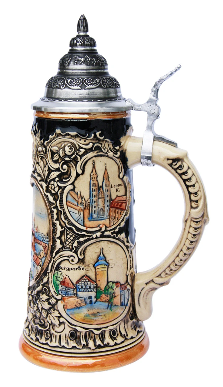 Historical Nuernberg Beer Stein Historical Nuernberg Beer Stein -German Wine Glass Shop Historical Nuernberg Beer Stein K303RHN RS SM 99315.1398609285