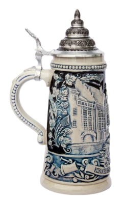 Hofbrauhaus Munich Brewery Beer Stein Cobalt -German Wine Glass Shop Hofbraeuhaus Munich Brewery Beer Stein Cobalt K1019SGHB LS SM 64943.1395859827