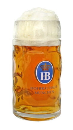 Hofbrauhaus HB 0.5 Liter Glass Beer Mug