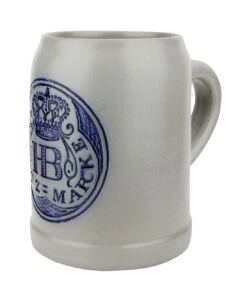 Hofbrauhaus HB Schutzmarke 0.5 Liter Salt Glaze Stoneware Beer Mug -German Wine Glass Shop Hofbrauhaus HB Schutzmarke 0.5 Liter Salt Glaze Stoneware Beer Mug KHB1000481 RA SM 99828.1617983799