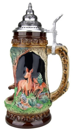 Horse Wildlife Grotto Beer Stein -German Wine Glass Shop Horse Wildlife Grotto Beer Stein K335BP RS SM 91782.1547174885