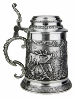 Hunter Pewter Beer Stein 4 Hunter Pewter Beer Stein -German Wine Glass Shop Hunter Pewter Beer Stein AS12351 LS SM 09588.1511128213