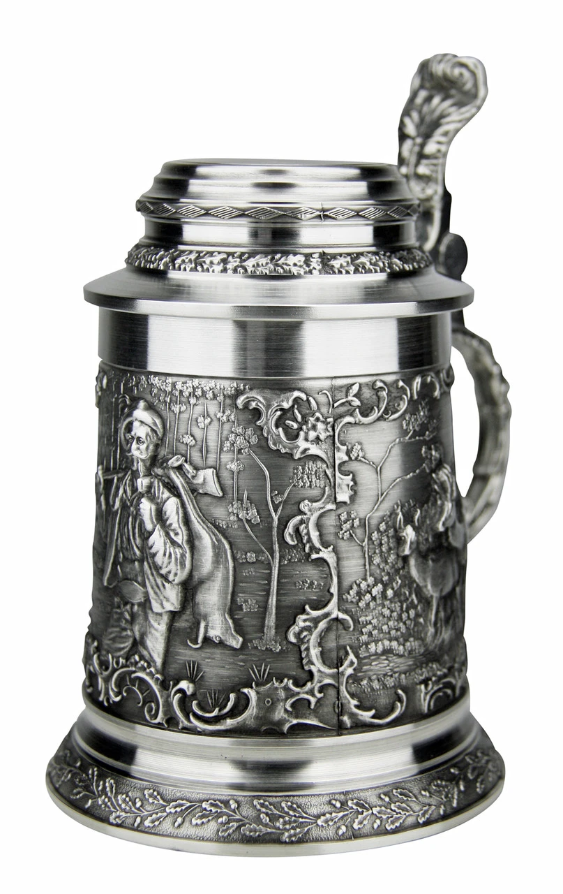 Hunter Pewter Beer Stein Hunter Pewter Beer Stein -German Wine Glass Shop Hunter Pewter Beer Stein AS12351 RA SM 63572.1511128212