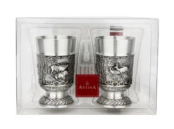 Hunter Pewter Shot Cup 1 Oz | Set Of 2 4 Hunter Pewter Shot Cup 1 Oz | Set Of 2 -German Wine Glass Shop Hunter Pewter Shot Cup 1 oz Set of 2 AS12402 Box SM 26101.1679781614