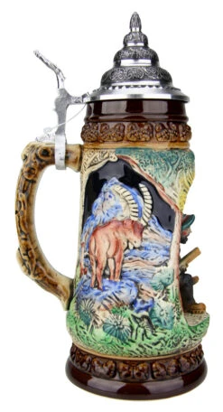 Hunter With Dog Wildlife Grotto Beer Stein 4 Hunter With Dog Wildlife Grotto Beer Stein -German Wine Glass Shop Hunter with Dog Wildlife Grotto Beer Stein K335BJ LS SM 01093.1547158740