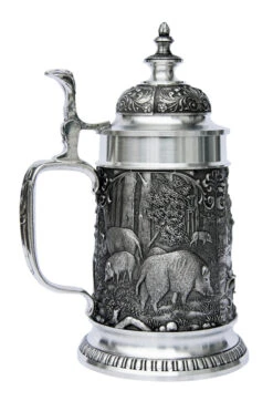 Hunters Pewter Beer Stein -German Wine Glass Shop Hunters Pewter Beer Stein DN8675SZ LS SM 14486.1398609425