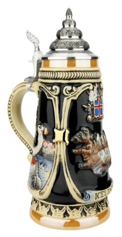 Iceland Beer Stein -German Wine Glass Shop Iceland German Beer Stein K303IC LA SM 04603.1623269941