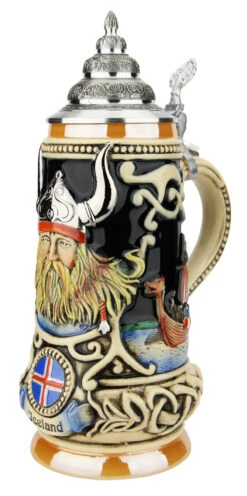 Iceland Viking Beer Stein -German Wine Glass Shop Iceland Viking Beer Stein K303VIC RA SM 83196.1623270600