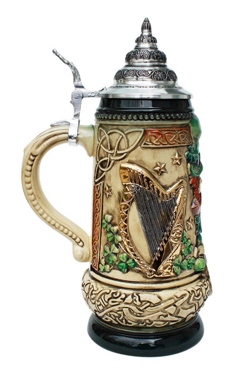 Ireland Beer Stein Rustic Ireland Beer Stein Rustic -German Wine Glass Shop Ireland Irish Leprechaun Beer Stein K393RUI LS SM 57771.1401397370