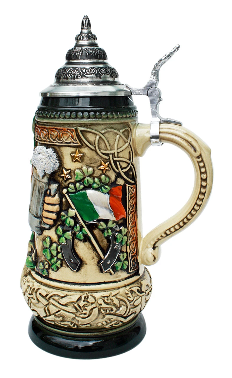 Ireland Beer Stein Rustic Ireland Beer Stein Rustic -German Wine Glass Shop Ireland Irish Leprechaun Beer Stein K393RUI RS SM 08687.1401397365