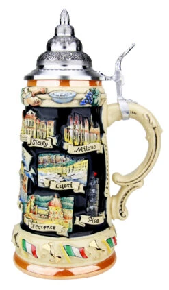 Italy Panorama Beer Stein -German Wine Glass Shop Italy Panorama Beer Stein K309I RS SM 79099.1511751875