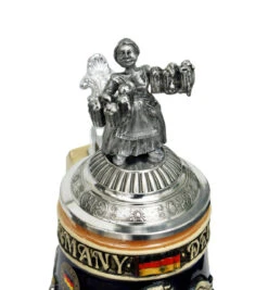 Deutschland Legacy Beer Stein | Beer Maiden Lid And Pewter Base 3 Deutschland Legacy Beer Stein | Beer Maiden Lid And Pewter Base -German Wine Glass Shop K1010BZF Detail SM 69801.1417106357