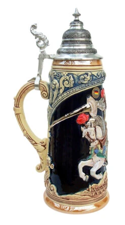 King Limitaet 2011 | King Barbarossa Handpainted Beer Stein -German Wine Glass Shop King Barbarossa Limitat 2011 Beer Stein K2041B LS SM 91913.1395936274