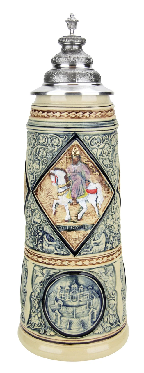 King Limitaet 2006 | King Solomon Handpainted Beer Stein -German Wine Glass Shop King Limitaet 2006 King Solomon Handpainted Beer Stein K2036B FNT SM 35224.1480117885