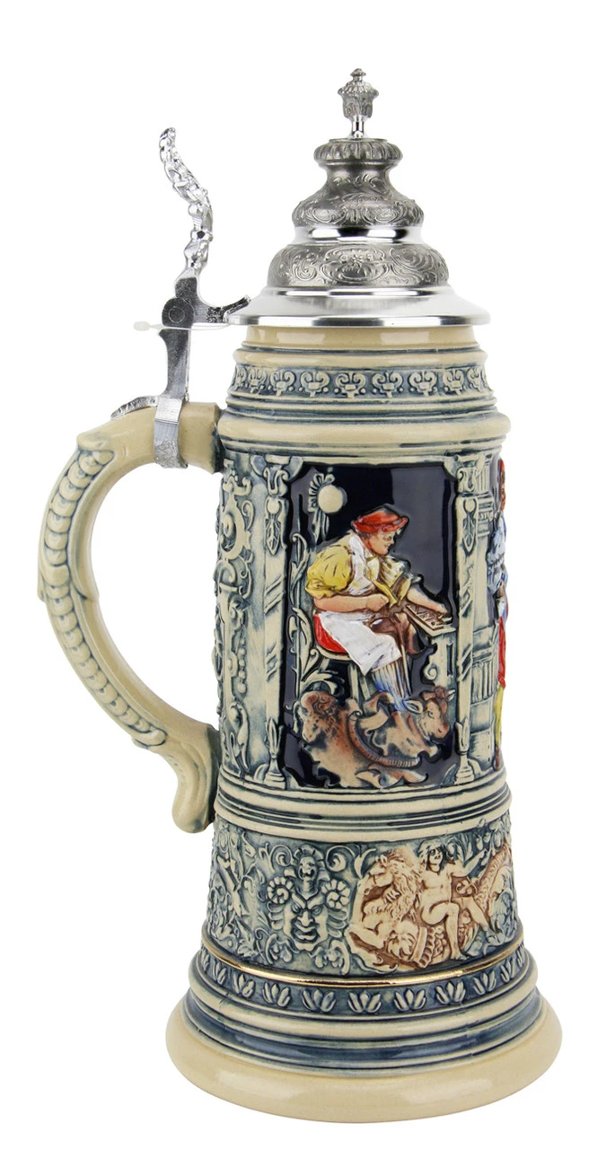 King Limitaet 2007 | Medieval Master Craftsman Handpainted Beer Stein King Limitaet 2007 | Medieval Master Craftsman Handpainted Beer Stein -German Wine Glass Shop King Limitaet 2007 Medieval Master Craftsman Handpainted Beer Stein K2037B RS SM 96775.1461707420