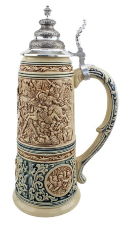 King Limitaet 2016 | Battle Of Teutoburg Forest Antique Style Beer Stein Brown -German Wine Glass Shop King Limitaet 2016 Battle of Teutoburg Forest Antique Style Beer Stein K2046E RS SM 97808.1458848500