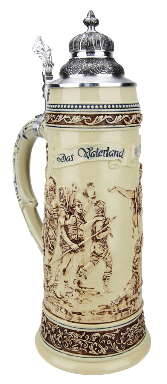 King Limitaet 2017 | Defending The Homeland Antique Style Beer Stein -German Wine Glass Shop King Limitaet 2017 Defending the Homeland Antique Style Beer Stein K2047E LA SM 16285.1489794027