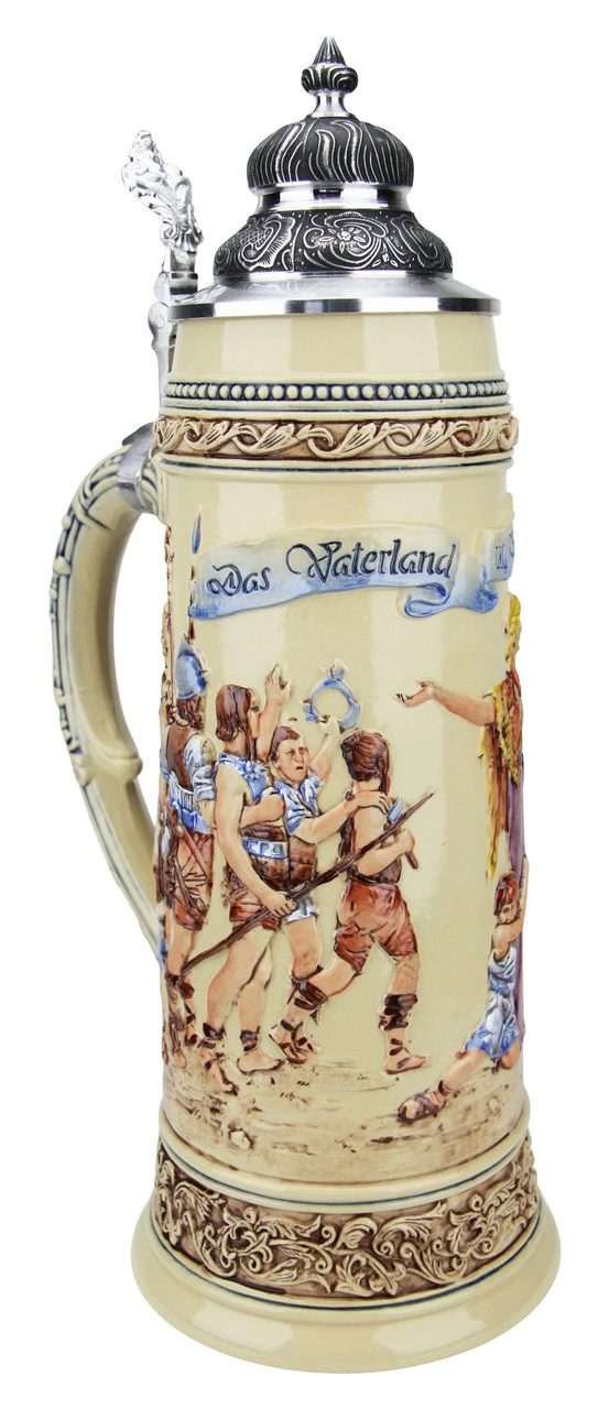 King Limitaet 2017 | Defending The Homeland Handpainted Beer Stein -German Wine Glass Shop King Limitaet 2017 Defending the Homeland Handpainted Beer Stein K2047B LA SM 54742.1489847408