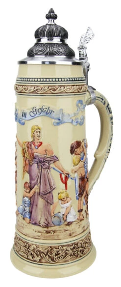 King Limitaet 2017 | Defending The Homeland Handpainted Beer Stein -German Wine Glass Shop King Limitaet 2017 Defending the Homeland Handpainted Beer Stein K2047B RA SM 72620.1489847408