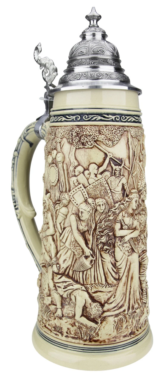King Limitaet 2018 | Old German Victory Feast Antique Style Beer Stein -German Wine Glass Shop King Limitaet 2018 Old German Victory Feast Antique Style Beer Stein K2048E LA SM 21089.1523580183