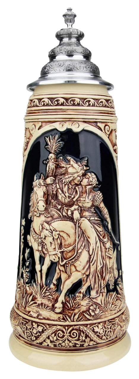 King Limitaet 2019 | Falcon Hunt Antique Style Beer Stein -German Wine Glass Shop King Limitaet 2019 Falcon Hunt Antique Style Beer Stein K2049E FNT SM 41819.1551081327
