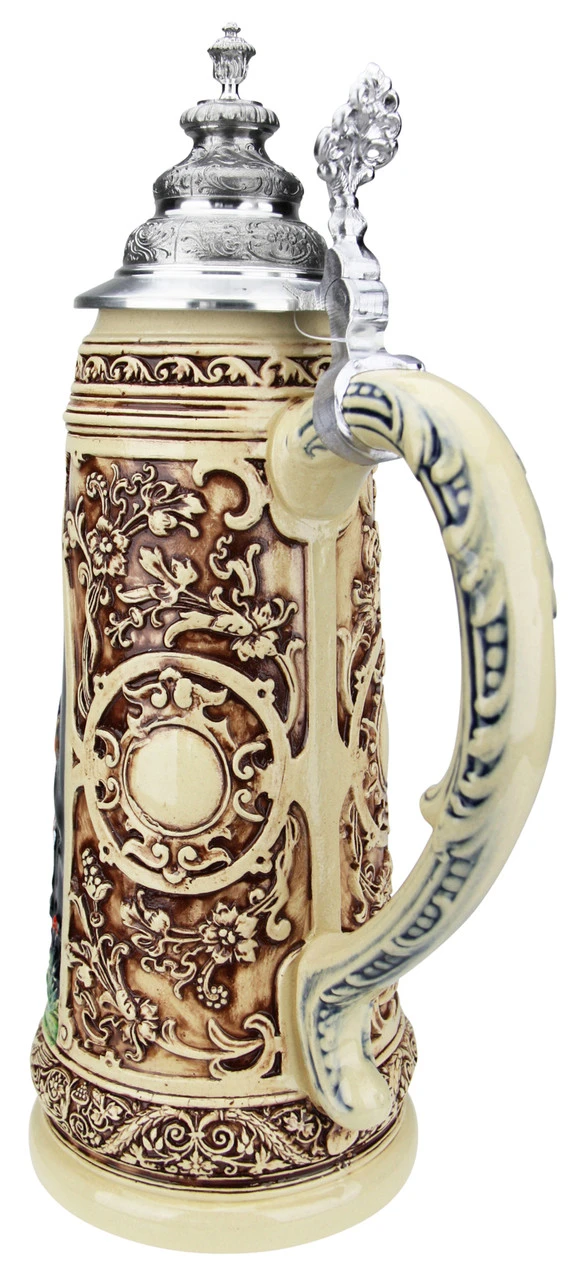 King Limitaet 2019 | Falcon Hunt Handpainted Beer Stein King Limitaet 2019 | Falcon Hunt Handpainted Beer Stein -German Wine Glass Shop King Limitaet 2019 Falcon Hunt Handpainted Beer Stein K2049B Back SM 93422.1548879054